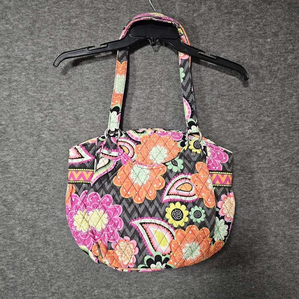 Vera Bradley Ziggy Zinnia Shoulder Bag Purse Floral‎